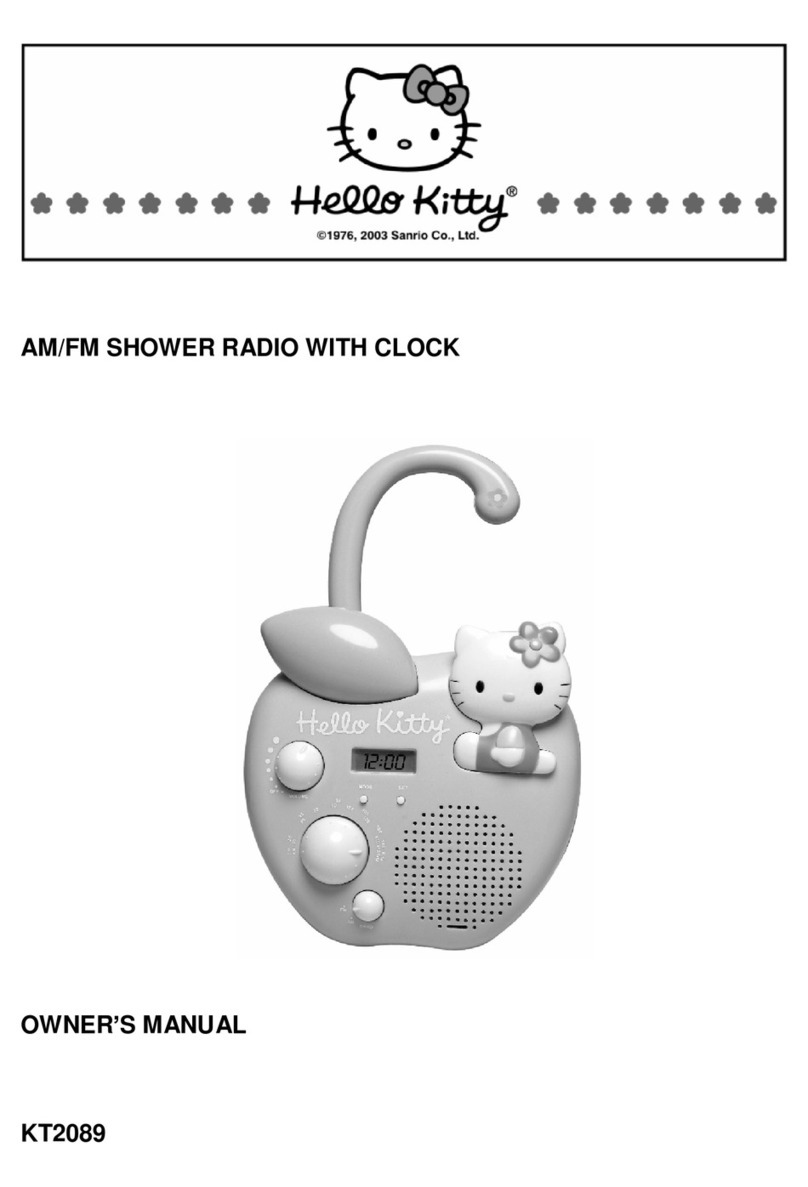 Spectra Hello Kitty KT2089 owner's manual