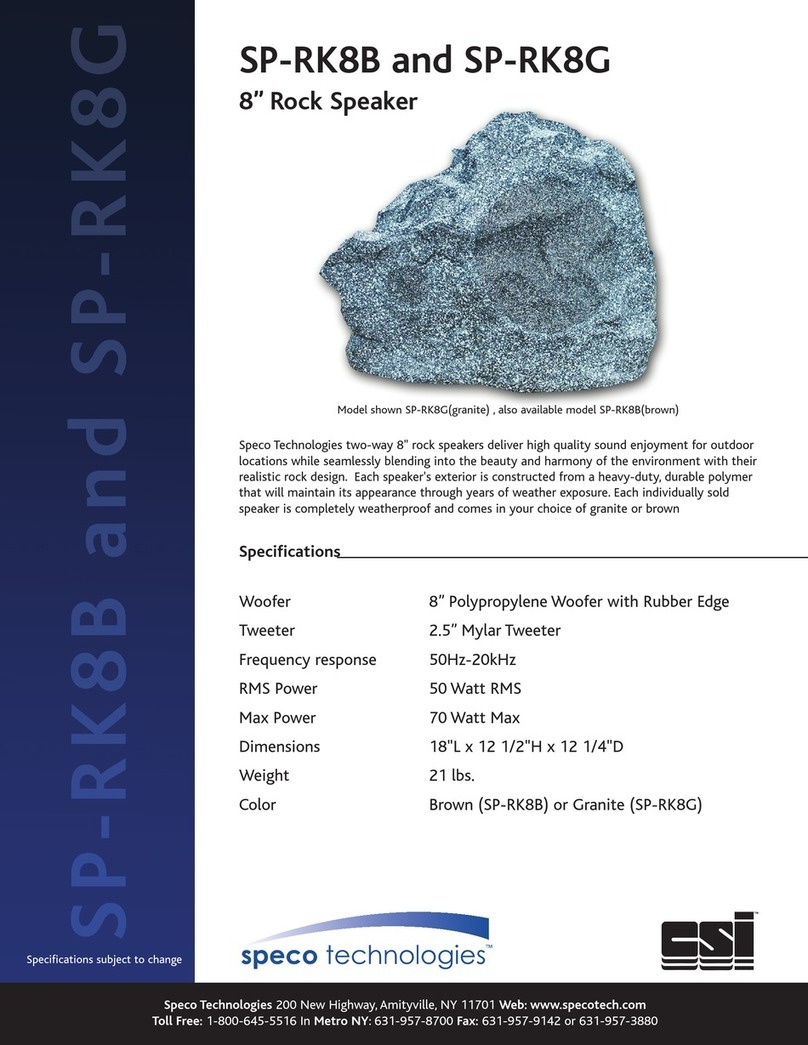 Speco CSi/SPECO SP-RK8B User manual