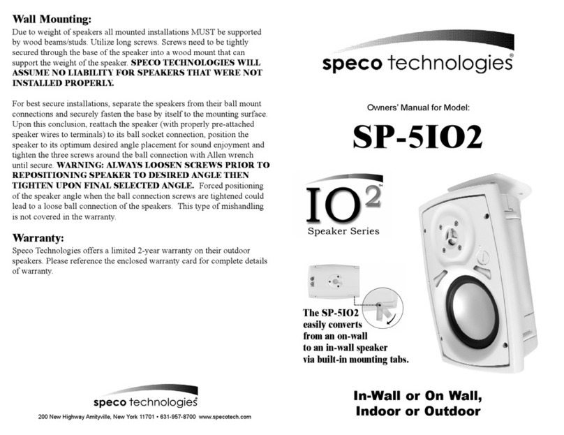 Speco SP-5IO2 owner's manual