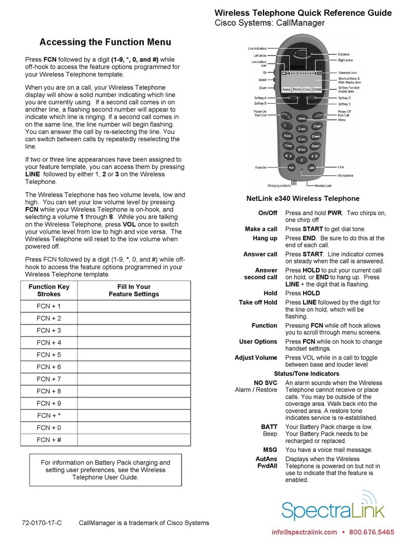 SpectraLink NetLink e340 User manual