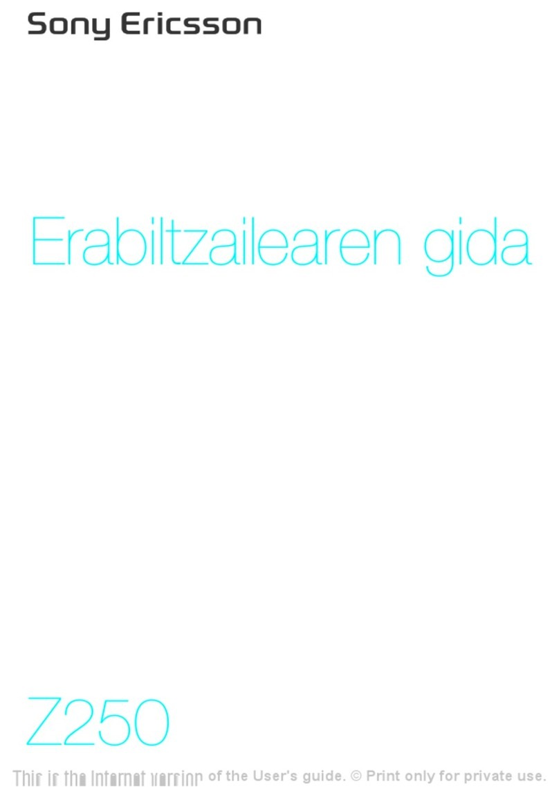 Sony Ericsson Z250 User manual