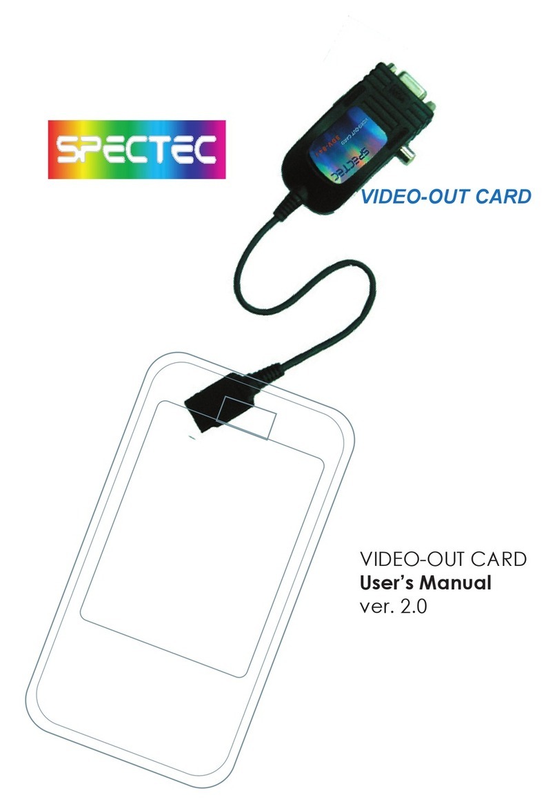 Spectec Network Device Video-Out Card user manual