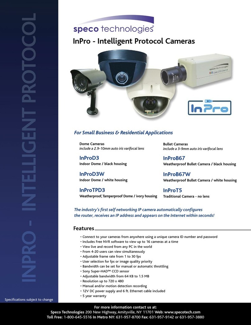 Speco InProB67 User manual