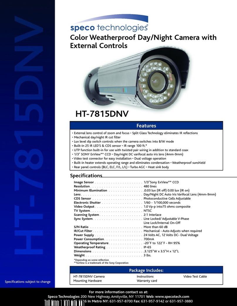 Speco HT-7815DNV User manual