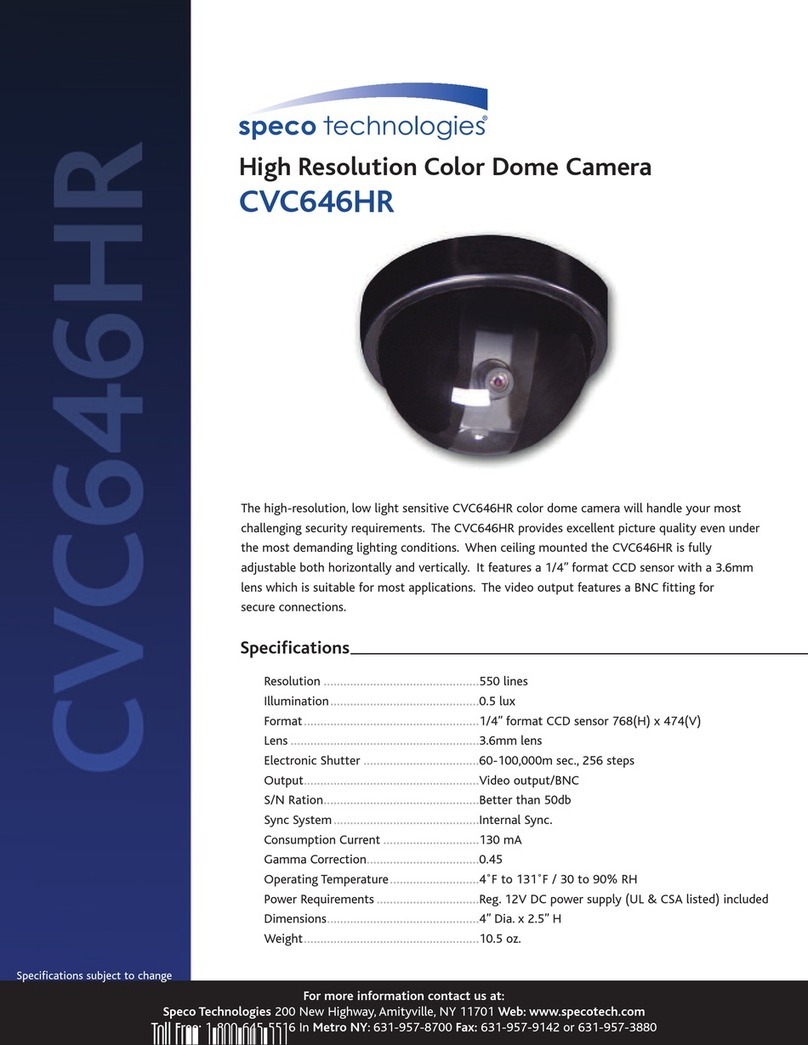 Speco CVC646HR User manual