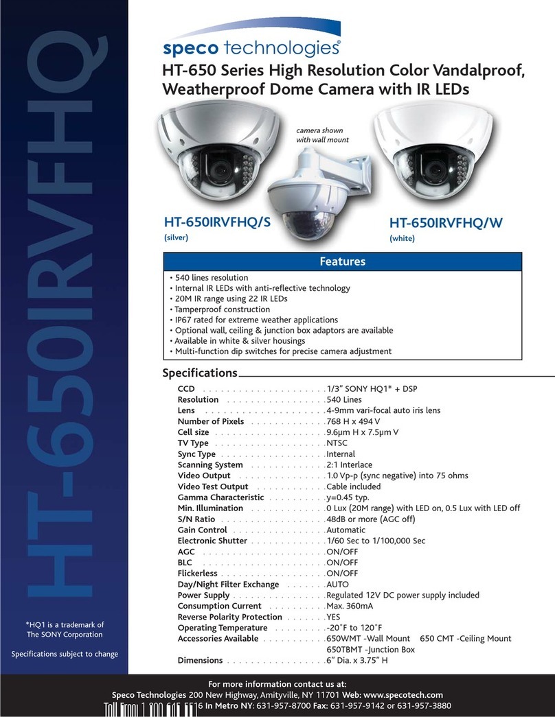 Speco HT-650IRVFHQ/S User manual Speco HT-650IRVFHQ/S User manual