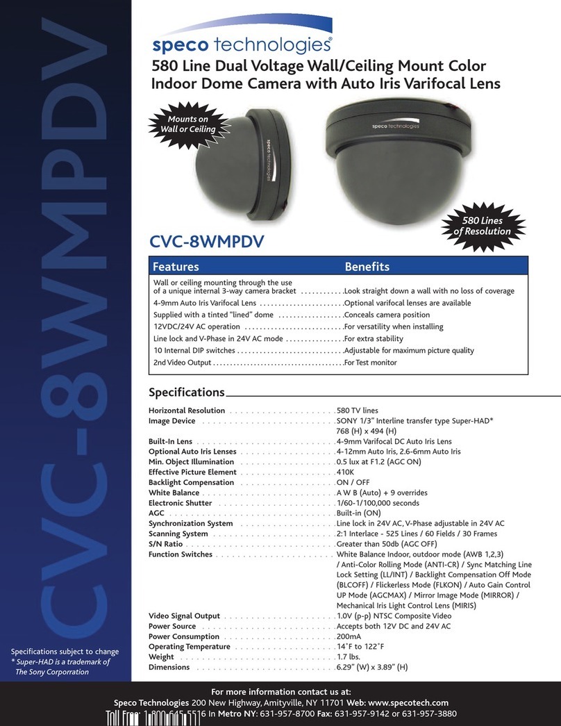 Speco CVC-8WMPDV User manual Speco CVC-8WMPDV User manual