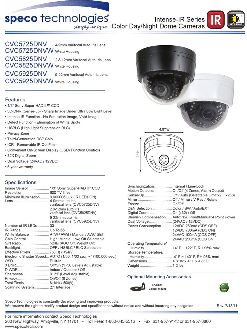 Speco CVC5725DNV User manual
