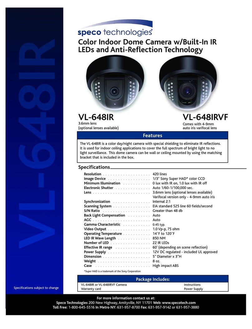 Speco VL-648IR User manual