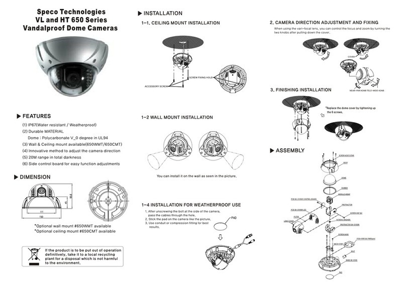 Speco VL-650 Series User manual