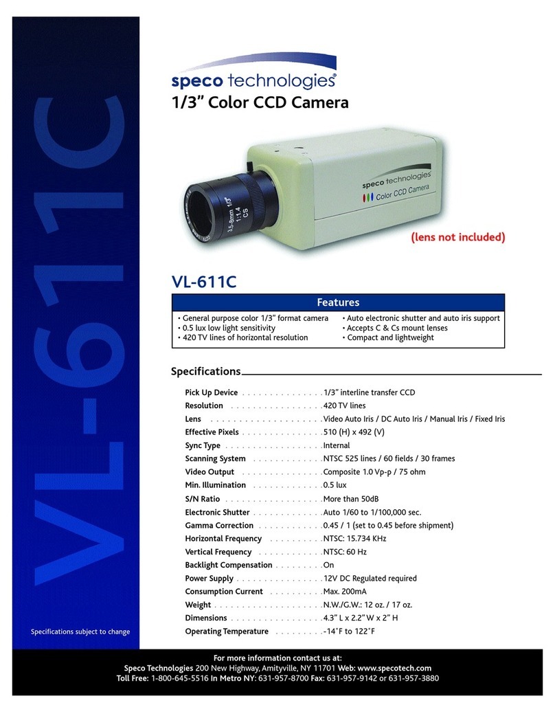 Speco VL-611C User manual