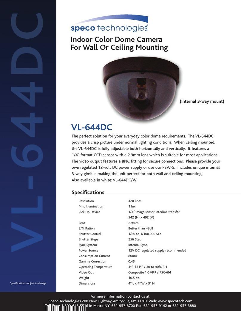 Speco VL-6444DC User manual