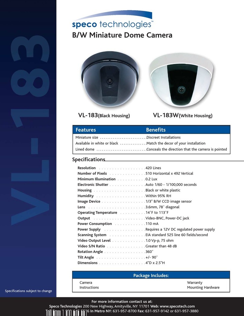 Speco VL-183 User manual Speco VL-183 User manual