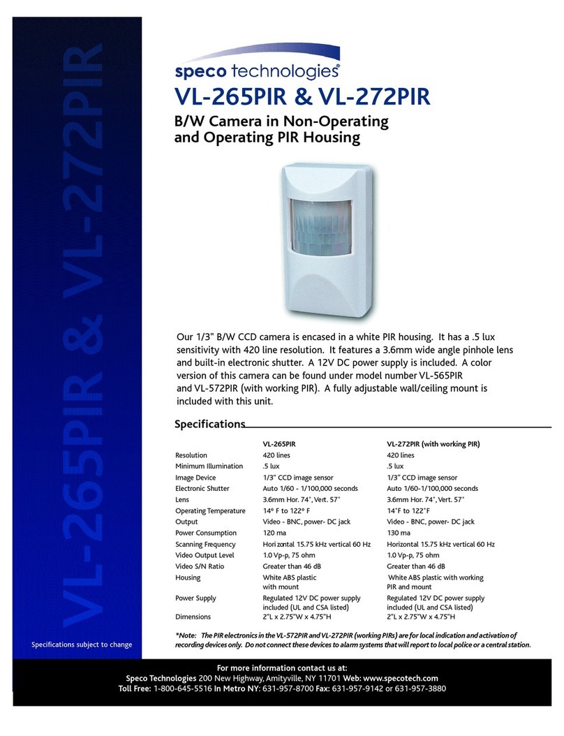 Speco VL-265PIR User manual