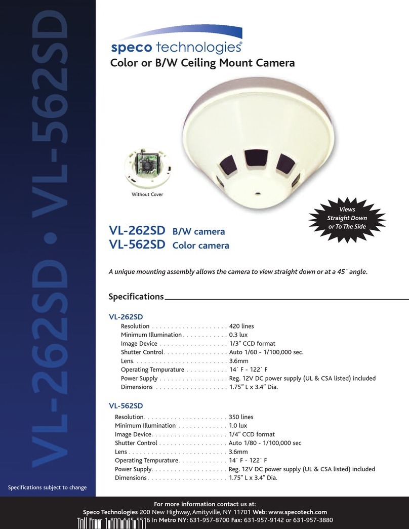 Speco VL-262SD User manual Speco VL-262SD User manual