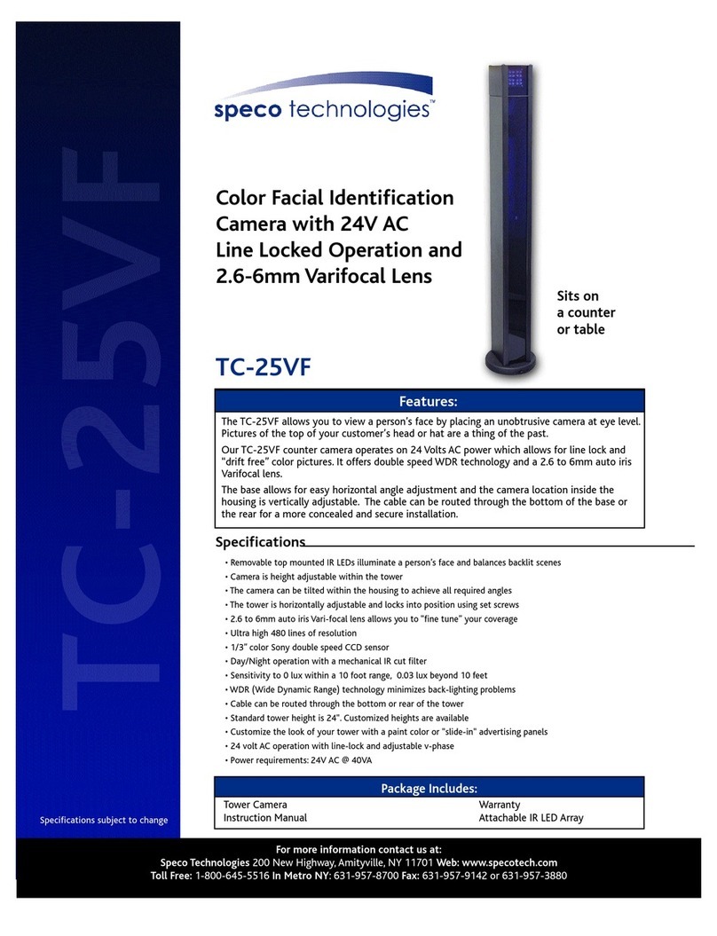 Speco TC-25VF User manual