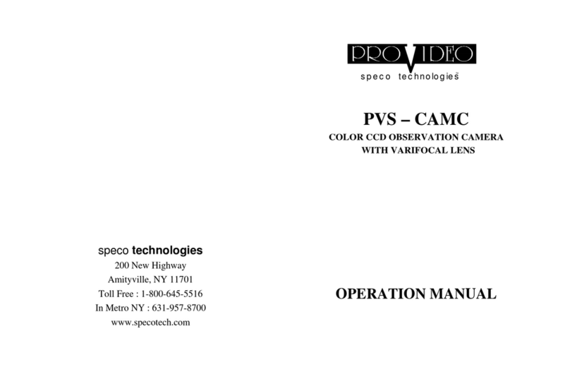 Speco PVS-CAMC User manual Speco PVS-CAMC User manual