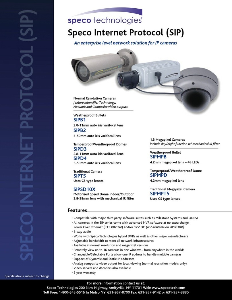 Speco SIPB1 User manual