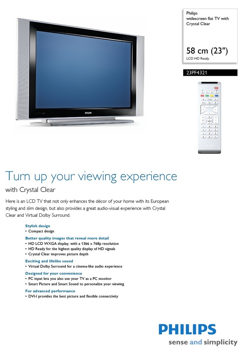 Philips FlatTV 23PF4321 User manual