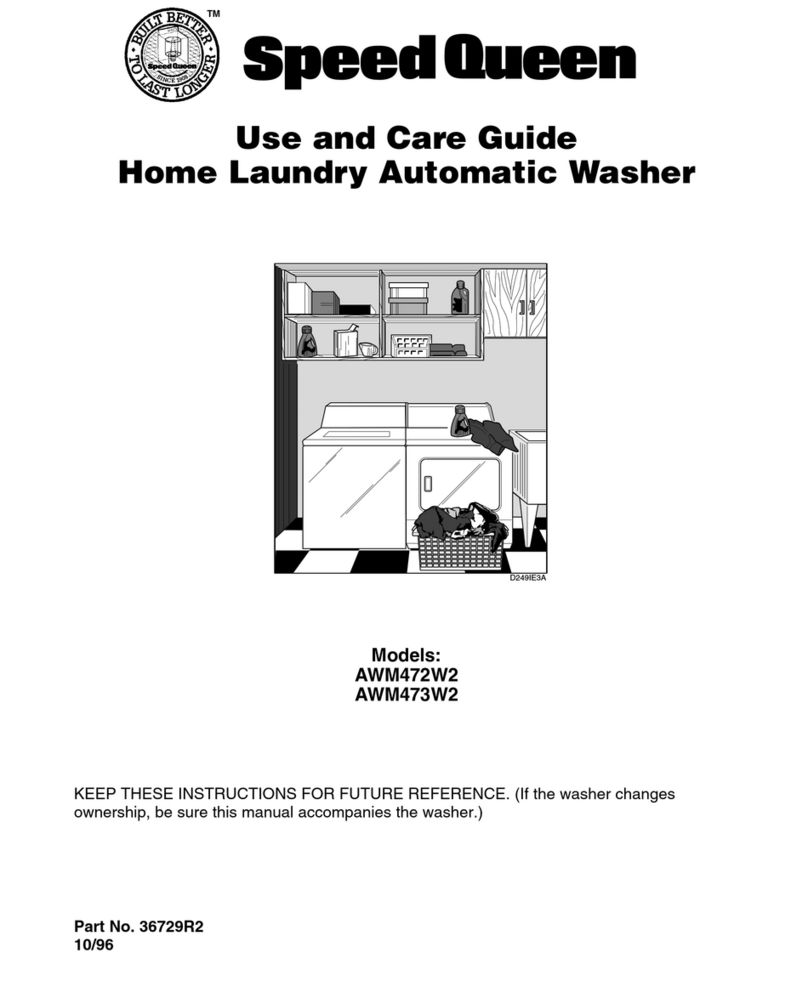 Speed Queen AWM472W2 User manual