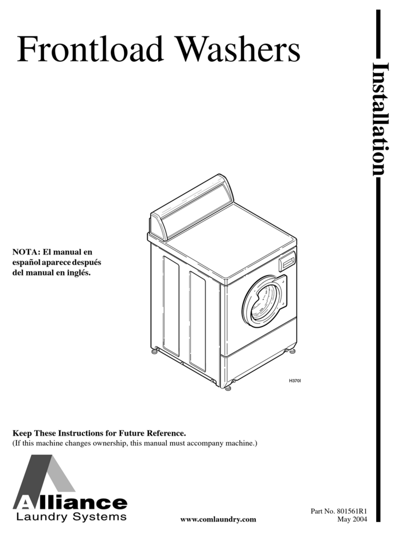 Alliance Laundry Systems H3 User manual Alliance Laundry Systems H3 User manual