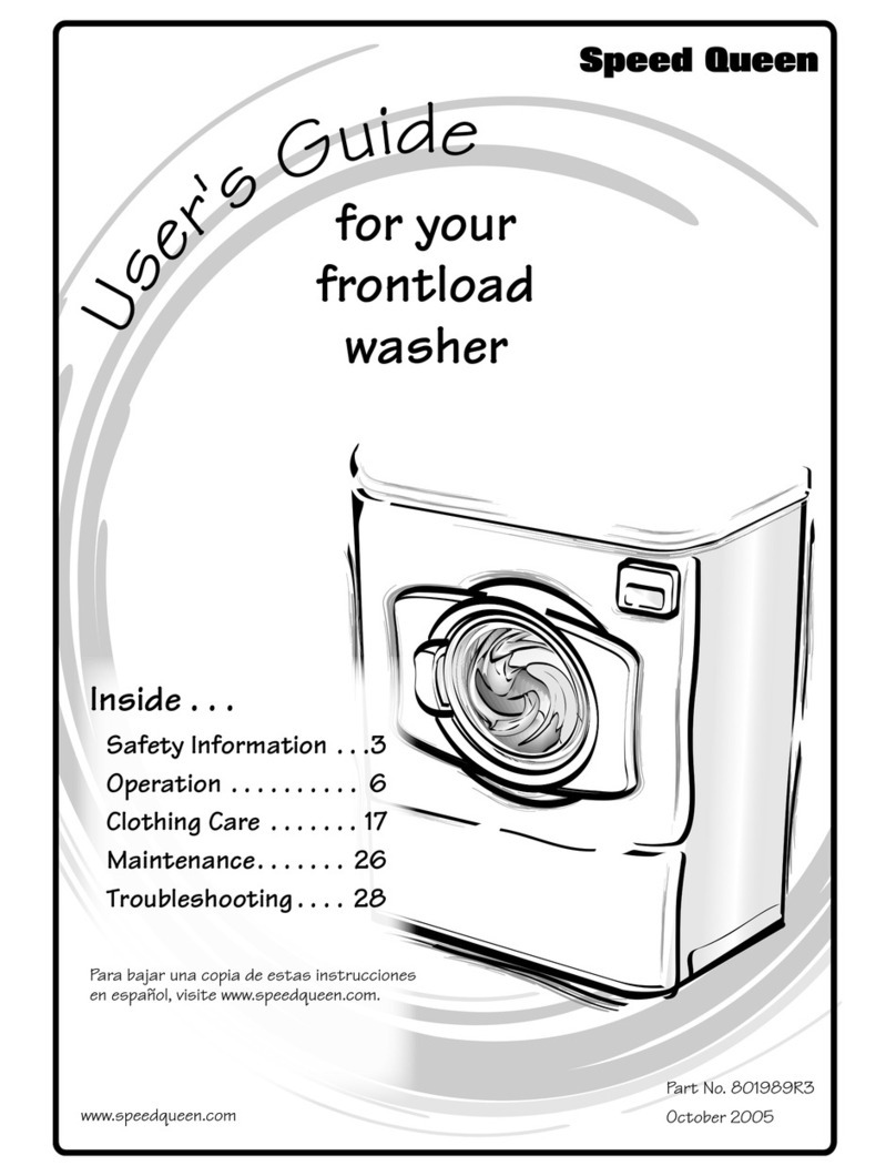 Speed Queen frontload washer user guide