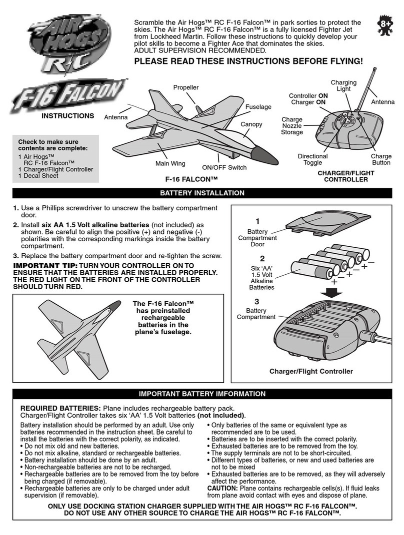 Spinmaster Air Hogs RC F-16 Falcon User manual