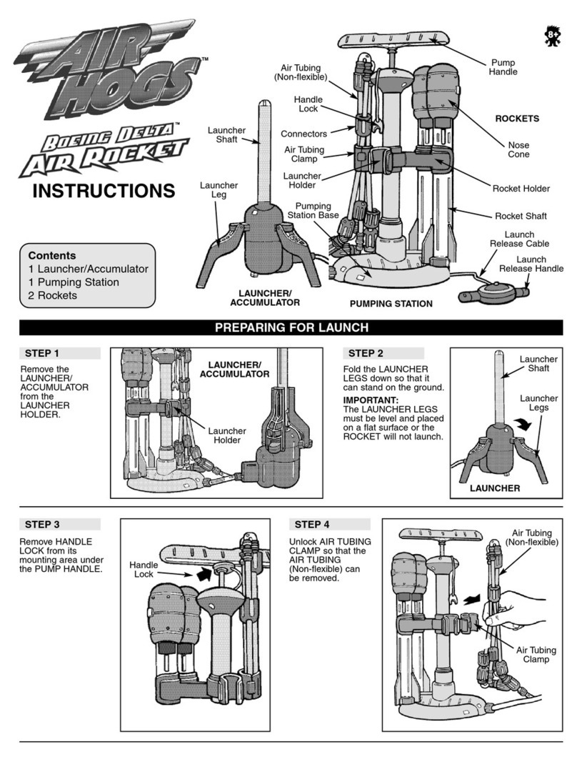 Spinmaster Air Hogs Boeing Delta Air Rocket User manual