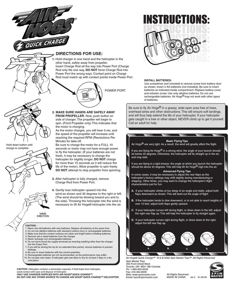 Spinmaster Air Hogs Quick Charge AHQC User manual