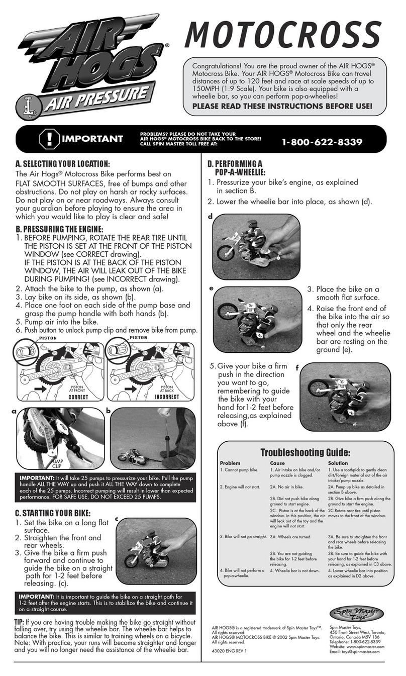 Spinmaster Air Hogs 43020 User manual
