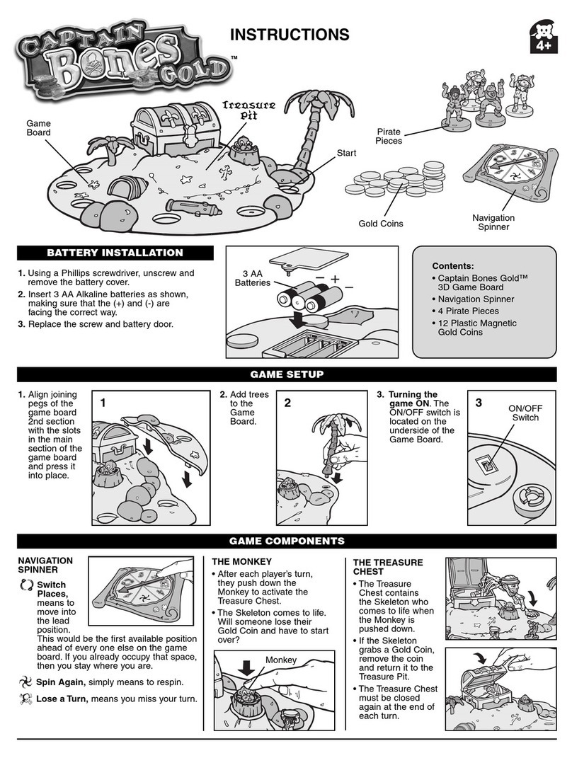 Spinmaster Captain Bones Gold User manual Spinmaster Captain Bones Gold User manual