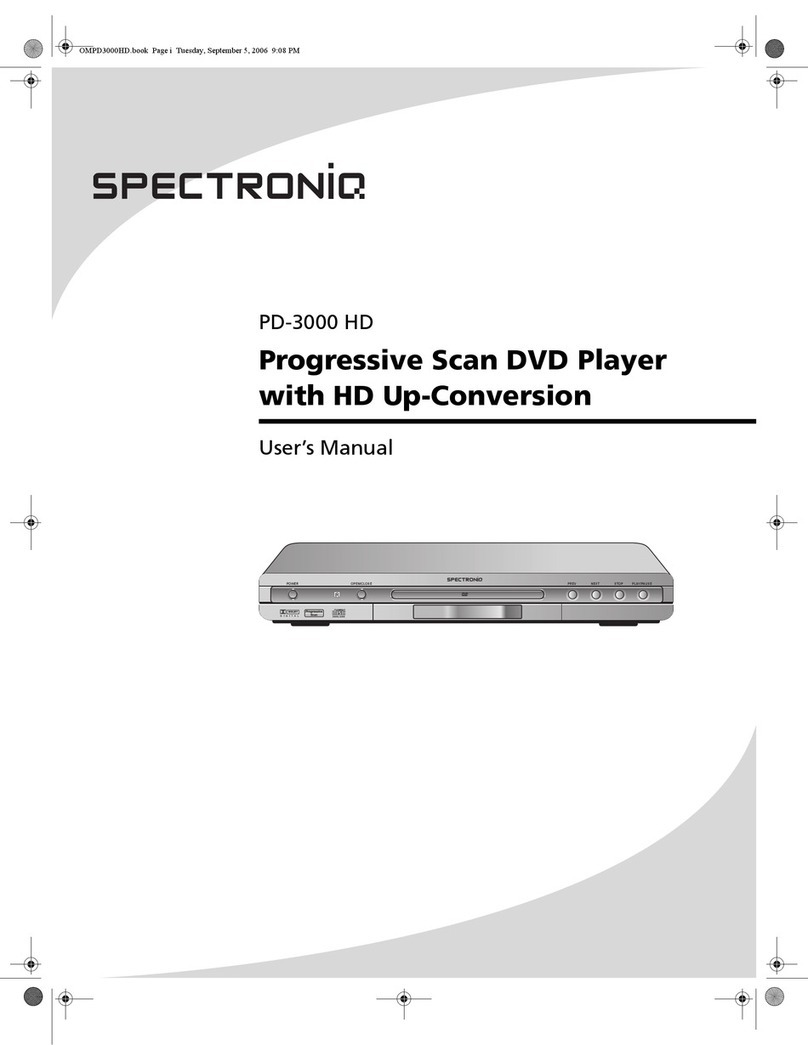 SpectronIQ PD-3000HD user manual