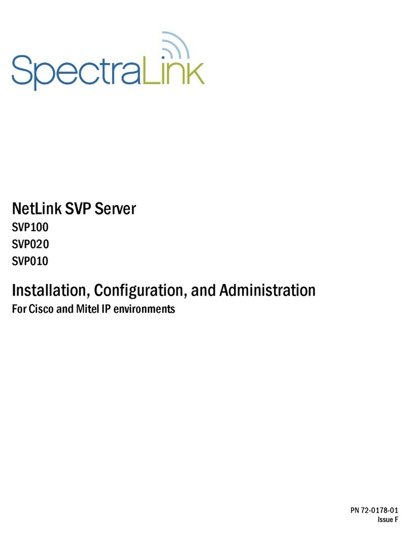 SpectraLink NetLink SVP010 Quick guide SpectraLink NetLink SVP010 Quick guide