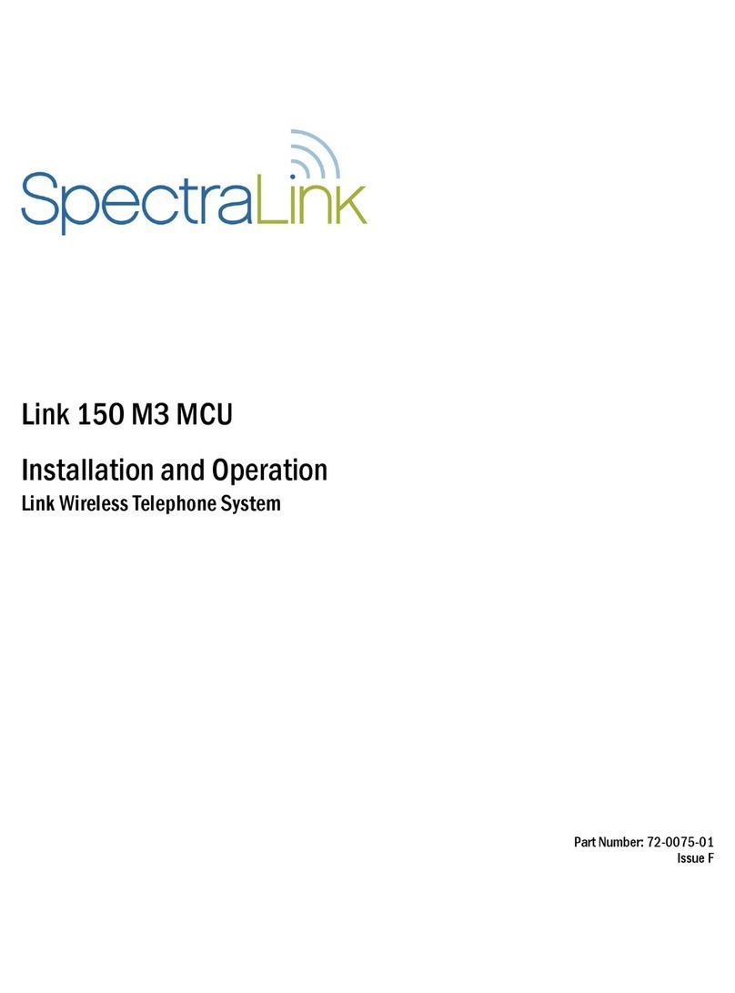 SpectraLink Link 150 M3 Installation and operation guide