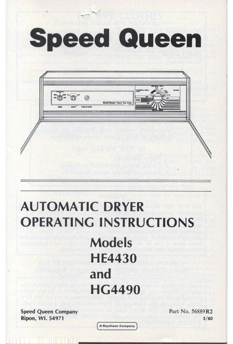 Speed Queen HE4430 User manual