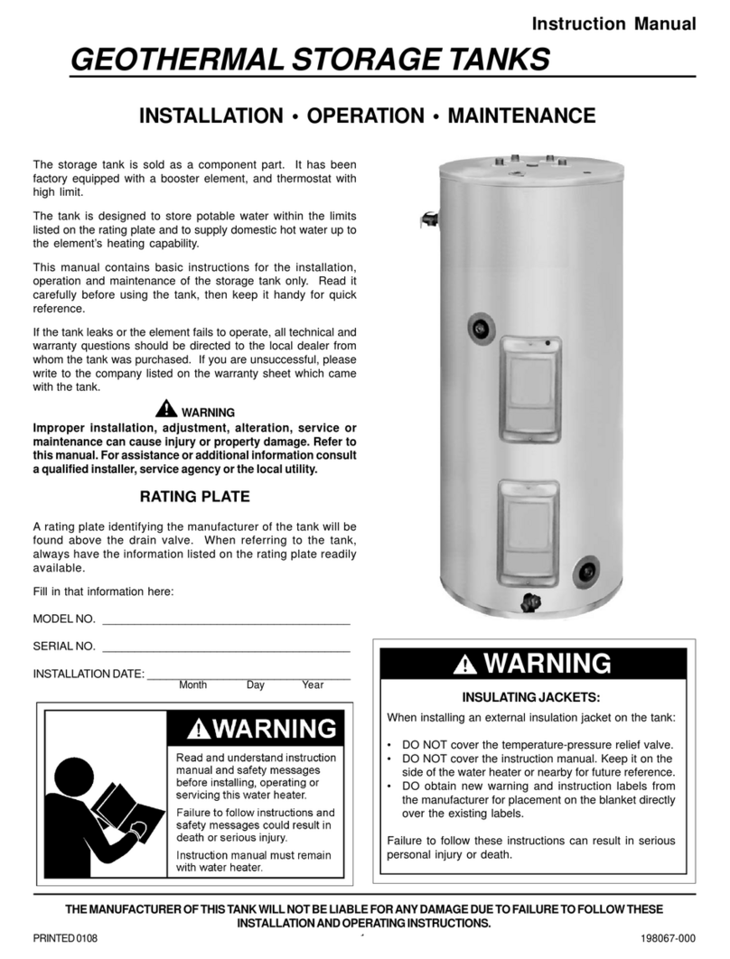 State Water Heaters 198067-000 Installation operation & maintenance State Water Heaters 198067-000 Installation operation & maintenance