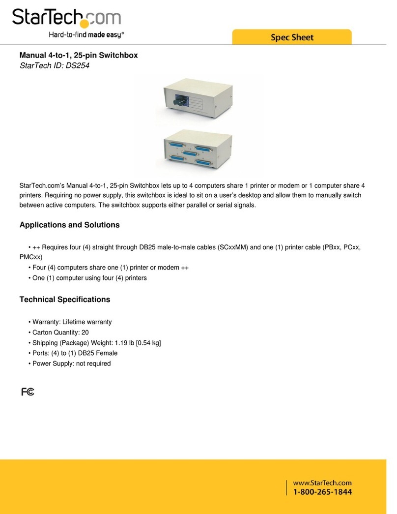 StarTech.com DS254 System manual StarTech.com DS254 System manual