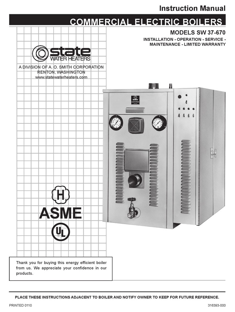 State Water Heaters ASME SW 37-670 instruction manual