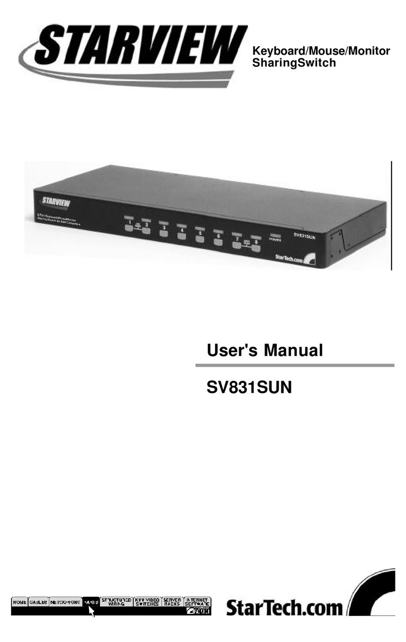 StarTech.com STARVIEW SV831SUN user manual StarTech.com STARVIEW SV831SUN user manual