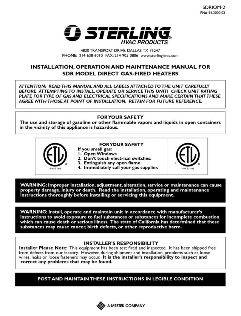 Sterling SDRIOM-2 Installation, operation and maintenance manual