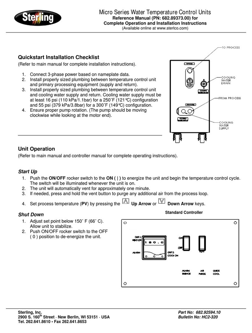 Sterling Water Heater user manual