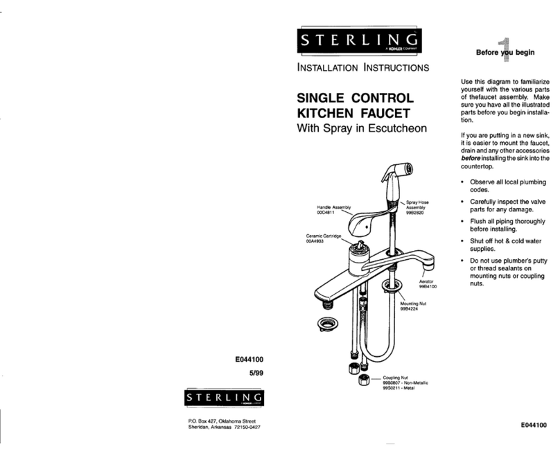 Sterling C711FSER installation instructions