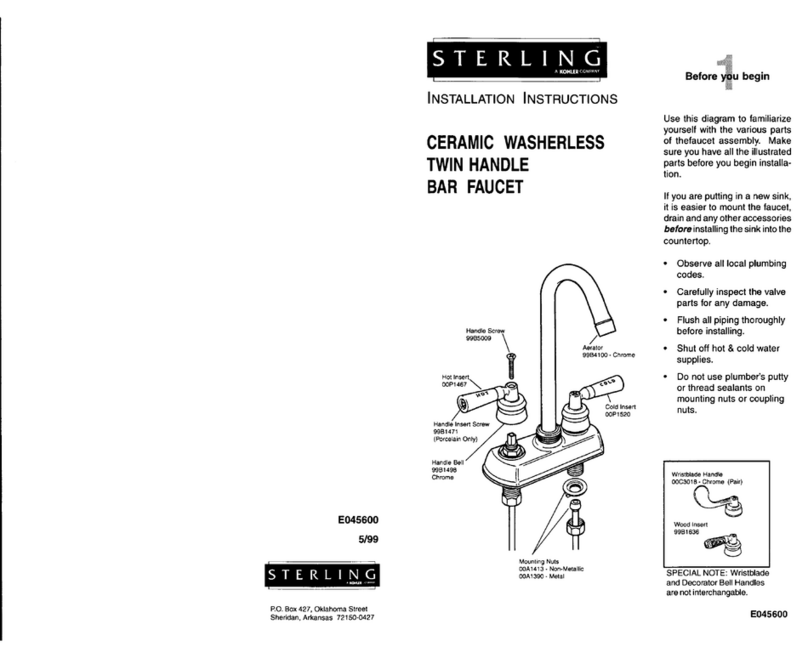 Sterling C626 installation instructions
