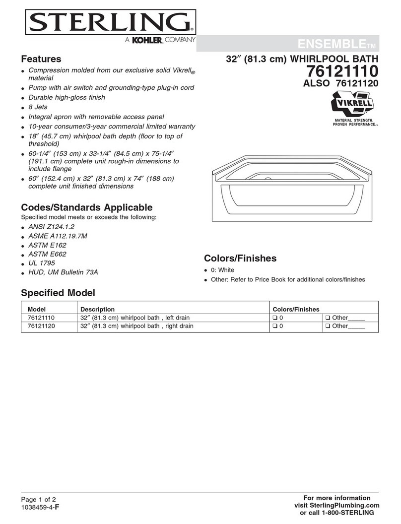 Sterling ENSEMBLE 76121110 Specifications