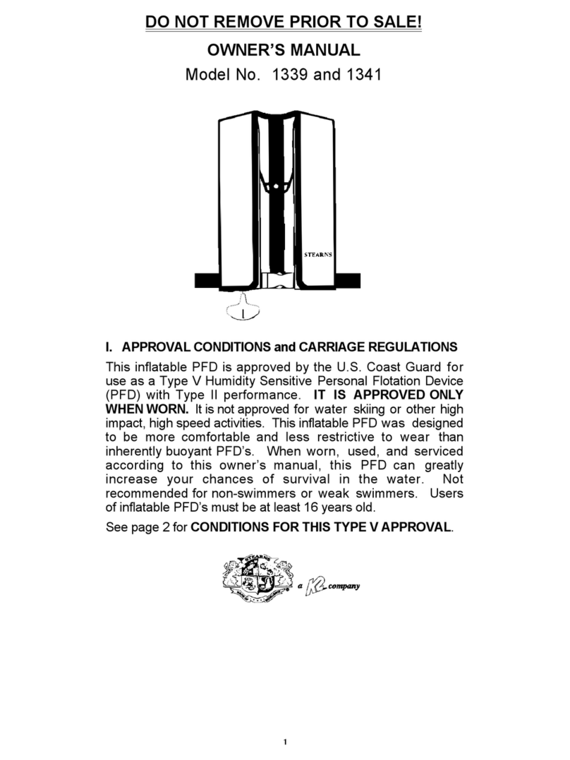 Stearns 1339 owner's manual