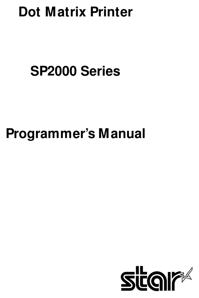 Star Micronics SP2000 Operating and maintenance manual