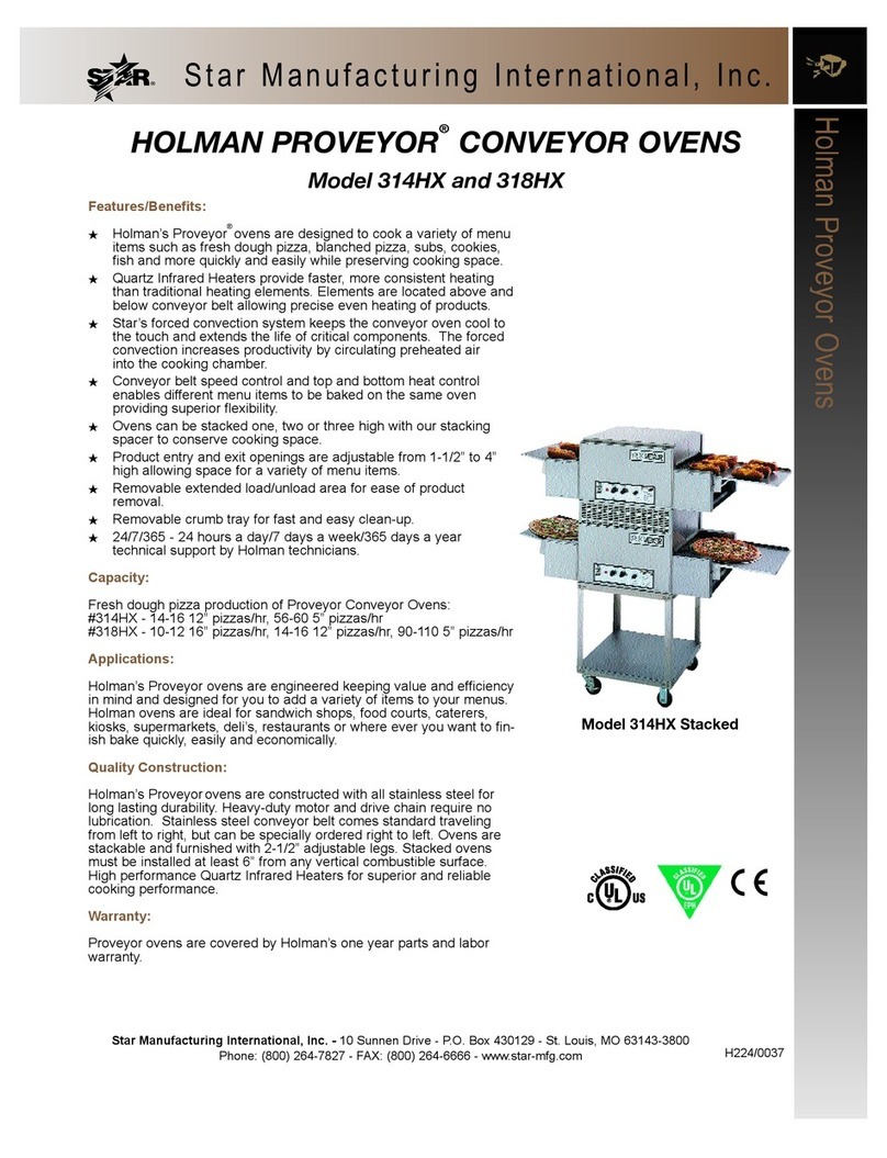 Star Manufacturing Holman Proveyor 314HX User manual