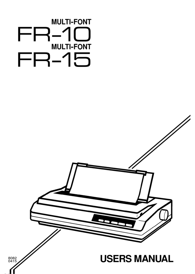 Star Micronics FR-10 User manual
