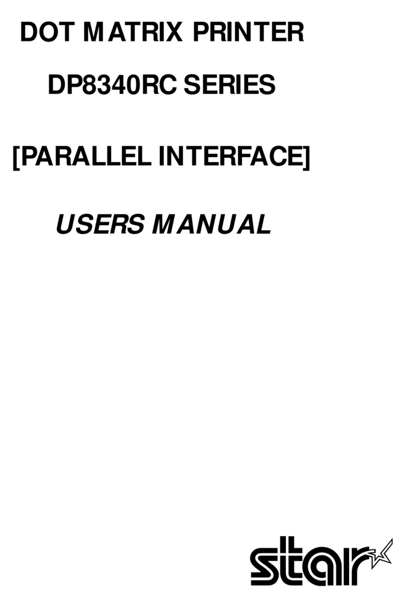 Star Micronics DP8340RC Series User manual