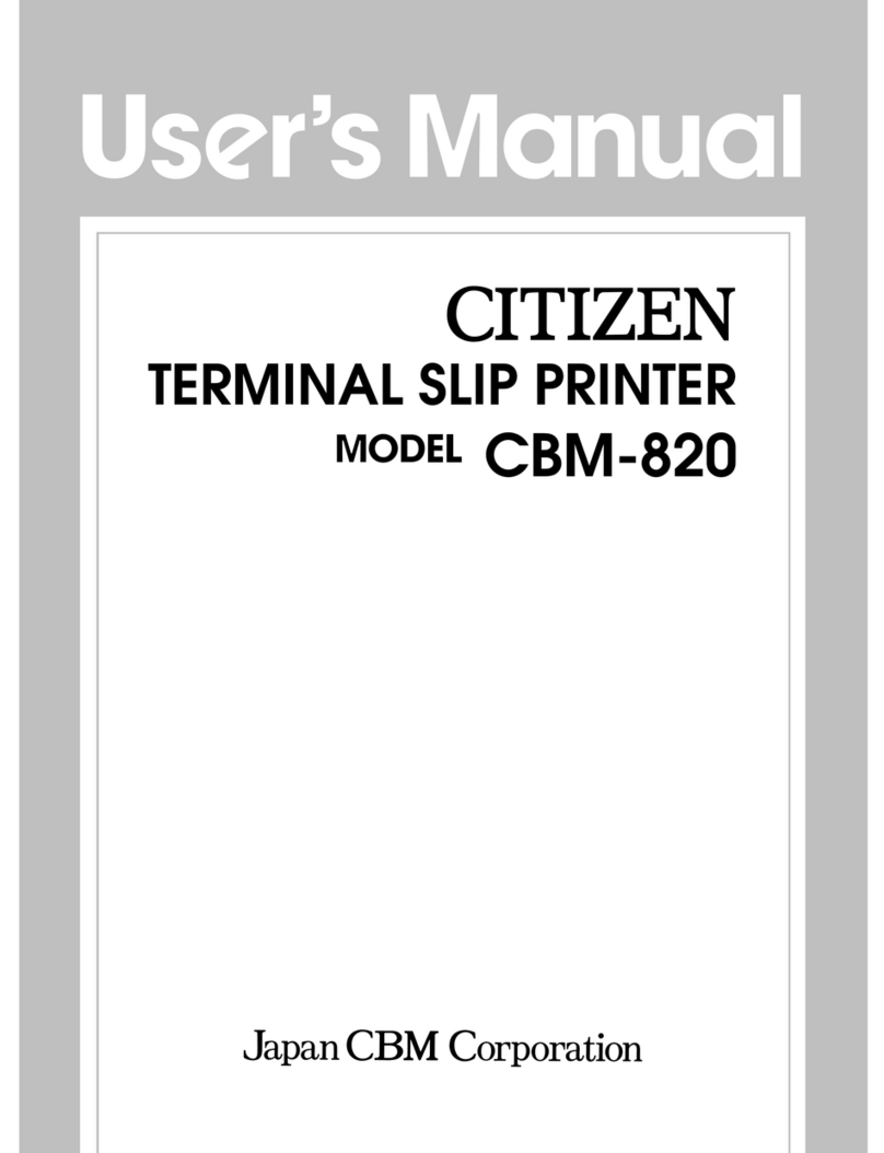 Citizen CBM-820 user manual